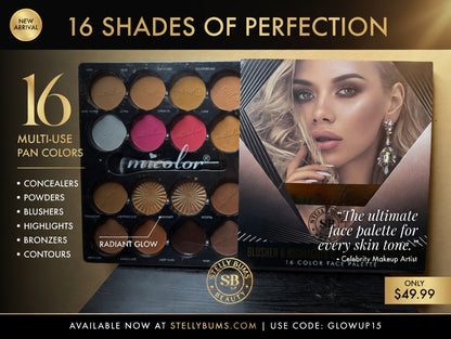 16 Color Face Pallet