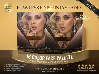 16 Color Face Pallet