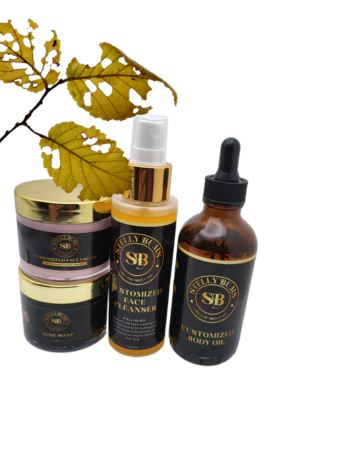 Customized face Cream set 2 Stellybums Natural Skin Care